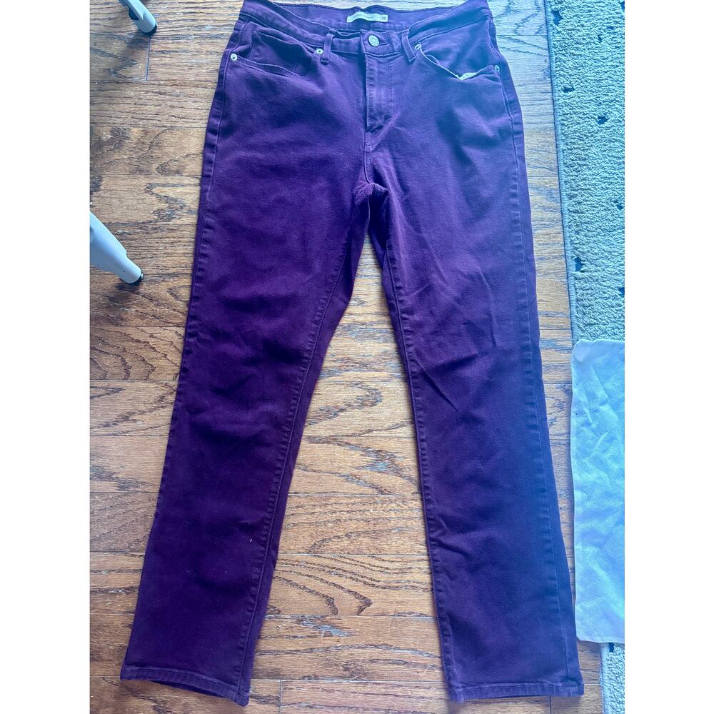 Vintage Levi’s Purple Straight-Leg Jeans | Women’s Size 30 | Classic Fit Colored
